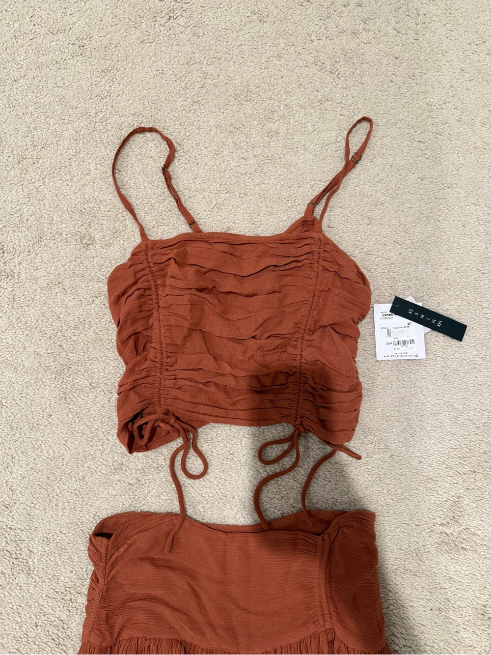 O'Neill Rust-Brown Two-Piece Maxi Dress - Picture 2 of 2